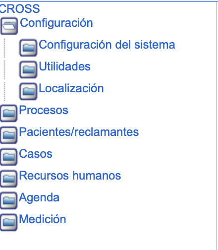 Captura menu de opciones