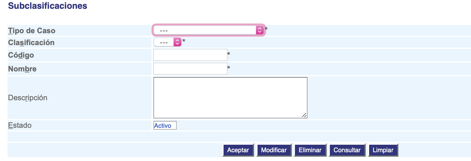 Configuración de tareas