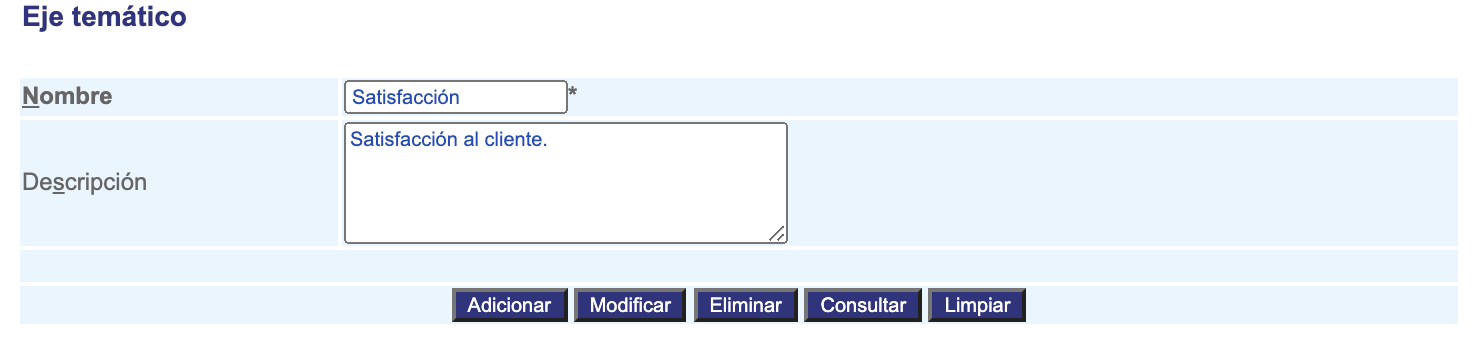 Eje tematico