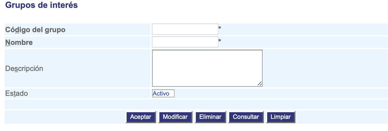 Grupos de interes